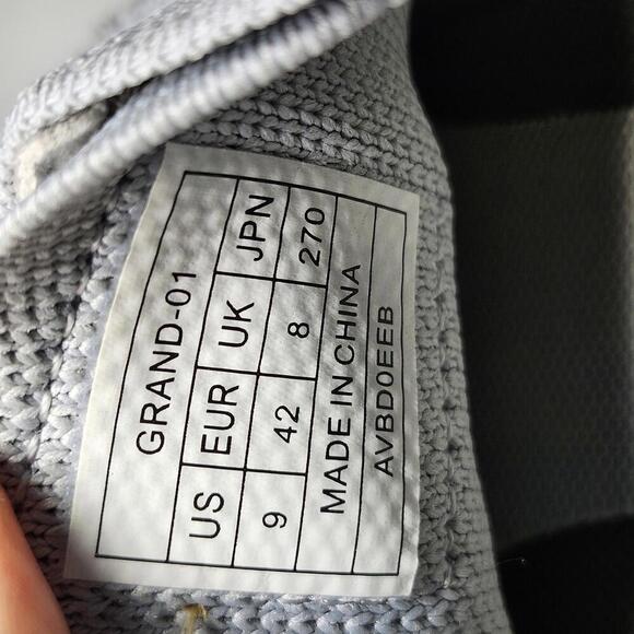 Bruno Marc Men's Grand-01 Grey Knit Oxfords Size 9 - Picture 9 of 9